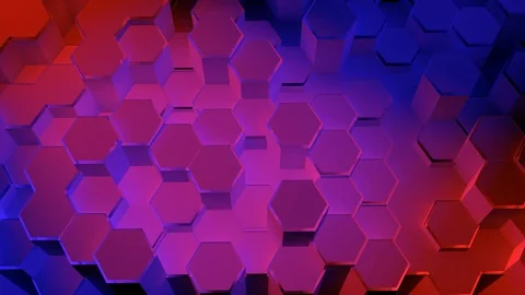 Background Hexagones Stock Footage 127684075