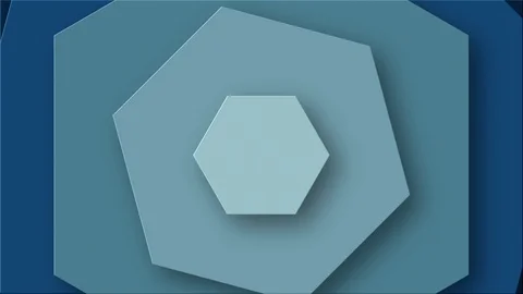 Background With Hexagons Animated On The Surface Stock Footage 127277698