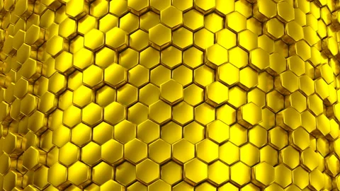 Background of Hexagons Stock Footage 88247612