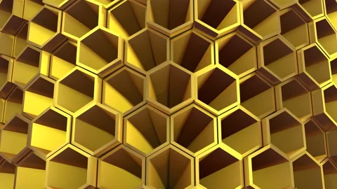 Background of Hexagons Video stock 98029455