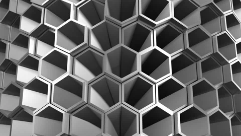 Background of Hexagons Vidéo 98029546
