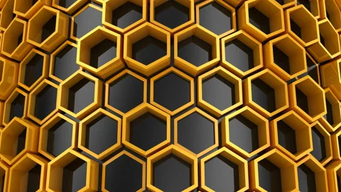 Background of Hexagons Stock Footage 98216169