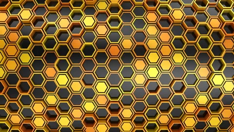 Background of Hexagons Stock Footage 99914805