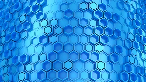 Background of Hexagons Stock Footage 100009857