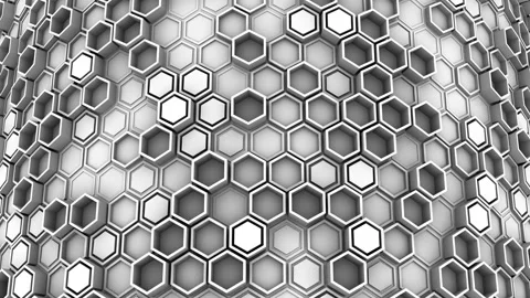 Background of Hexagons Video stock 100115108