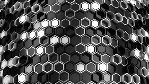 Background of Hexagons Stock Footage 100161911