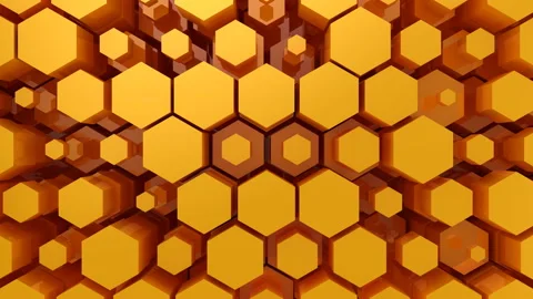 Background of Hexagons Stock Footage 107066726