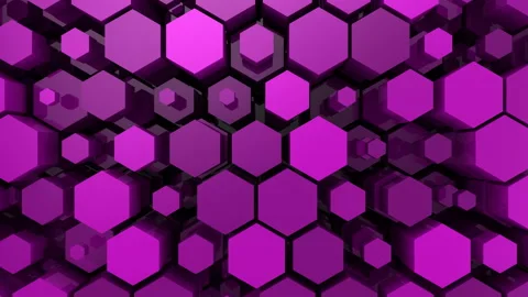 Background of Hexagons Video stock 107131679