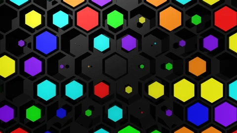 Background of Hexagons Stock Footage 107380510