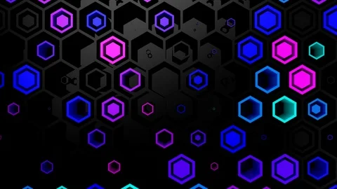 Background of Hexagons Stock Footage 120640565