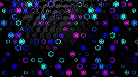 Background of Hexagons Stock Footage 122495279