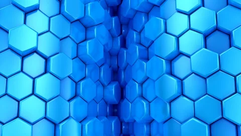Background of Hexagons Stock Footage 128908013