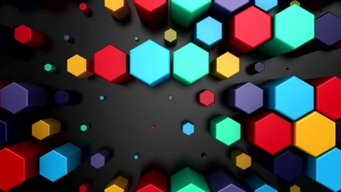 Background of Hexagons Stock Footage 250457568