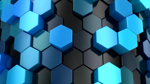Background of Hexagons Stock Footage 252279117