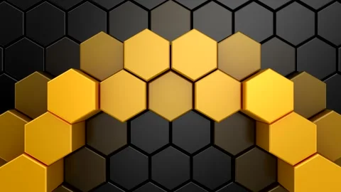 Background of Hexagons Stock Footage 265583080