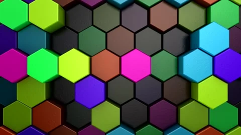 Background of Hexagons Stock Footage 293798012