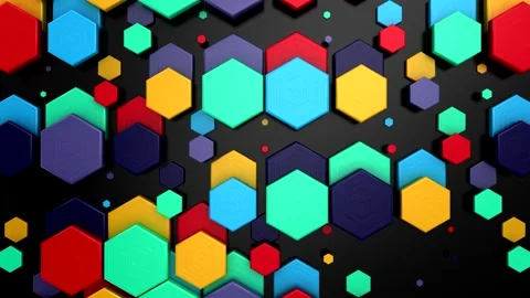 Background of Hexagons Stock Footage 296575396