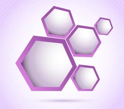 Background with hexagons Stock Illustration