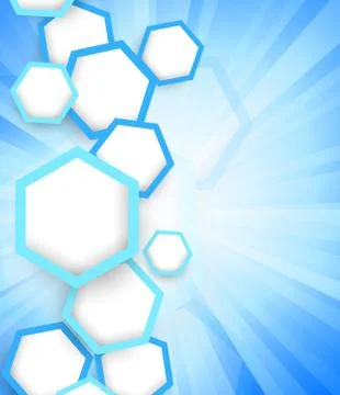 Background with hexagons Stock Illustration
