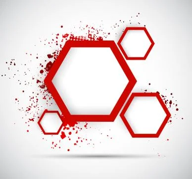 Background with hexagons Stock Illustration
