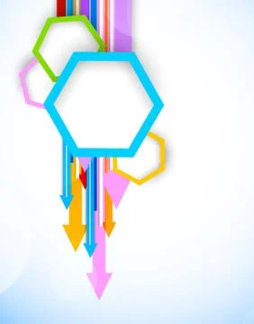 Background with hexagons Stock Illustration