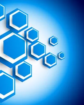 Background with hexagons Stock Illustration