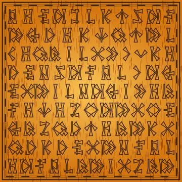 Background with hieroglyphics. Stock Illustration