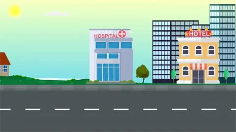 Background of a highway in the city Stock Footage 183357747