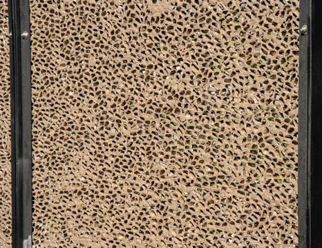 Background as hole pattern with small brown holes Stock Photos