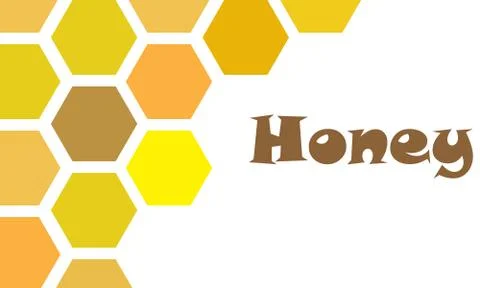 Background to the honey fair Stock-Illustration