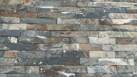 Background horizontal bricks wall Stock Footage 196936210