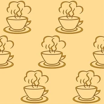 Background, ?up with a hot drink Stock Illustration