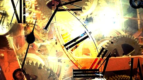 Background of hours. mechanical watches Stock Footage 54842346