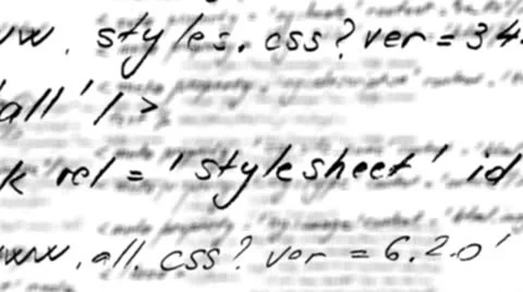 Background - HTML code loop with alpha matte Stock Footage 22771583