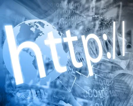 Background http 库存插图