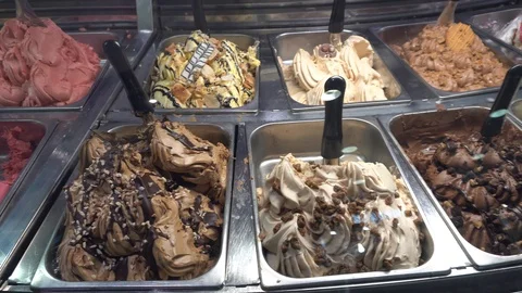 Background Of Ice Cream 스톡 동영상 122011628