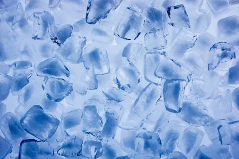 Background of ice cubes close up Stock Photos