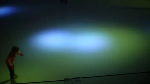 Background ice skating blur Stock Footage 72707893