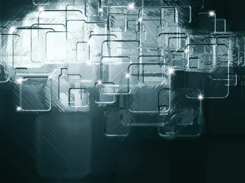 Background of ice squares Illustrazione stock