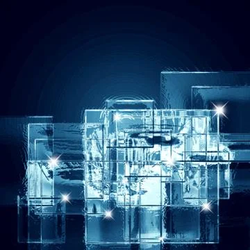 Background of ice squares Stock Photos