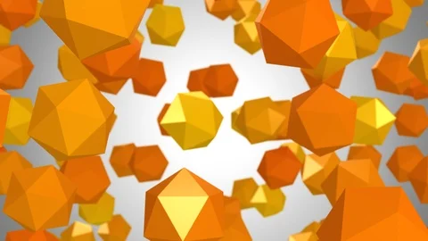 Background of Icosahedrons Stock Footage 120141497