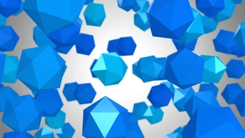 Background of Icosahedrons Stock Footage 120141858