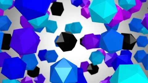 Background of Icosahedrons Video stock 120236065