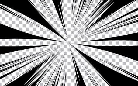 Background illustration of Comic Radial Speed Lines, monochrome vector grap.. Illustrazione stock