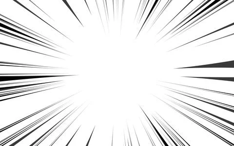 Background illustration of Comic Radial Speed Lines, monochrome vector grap.. 库存插图