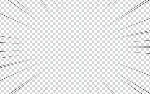 Background illustration of Comic Radial Speed Lines, monochrome vector grap.. Stock Illustration