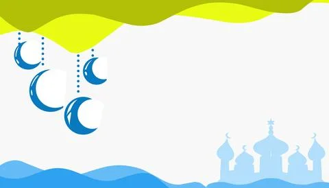 Background Illustration on the theme of Ramadan and Eid al-Fitr and Eid al-.. Stock Illustration