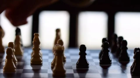 Background image, 3d, home, close up, lifestyle, chess pieces, strategic, c.. Video stock 273579522