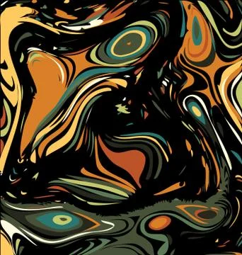 Background image of abstract colored chaos green and brown Stock Illustration