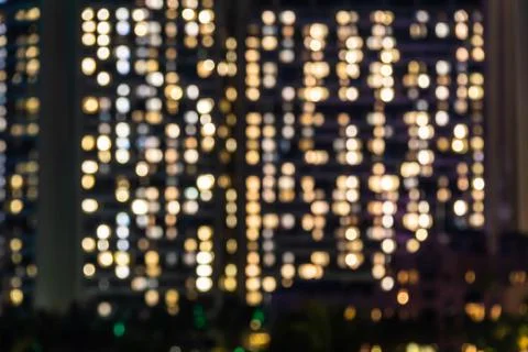Background image of the blurred-out lights of a building Photos